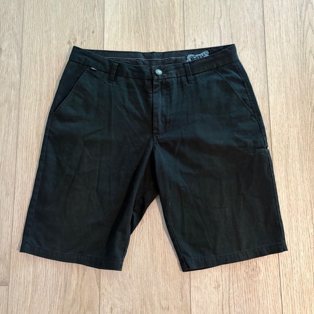Vintage Fox Racing Men's Shorts Size 34 Black Casual Moto Chino Skatewear